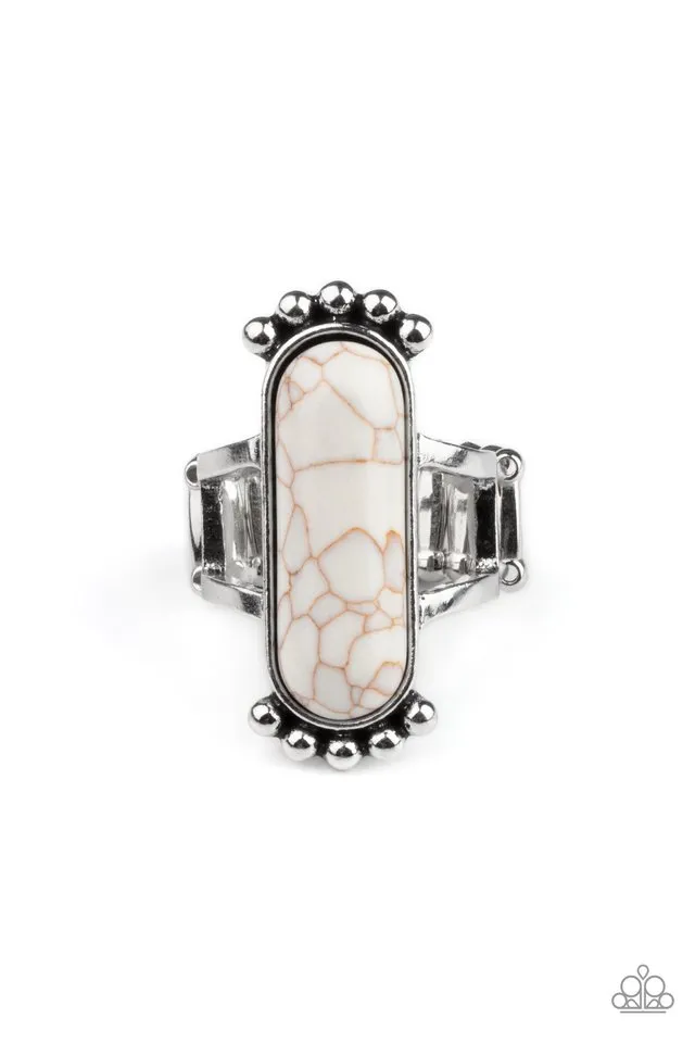 Paparazzi Ring ~ Ranch Relic - White