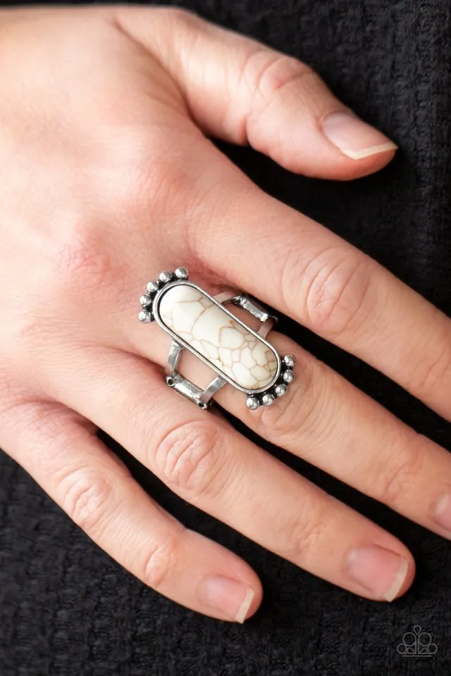 Paparazzi Ring ~ Ranch Relic - White