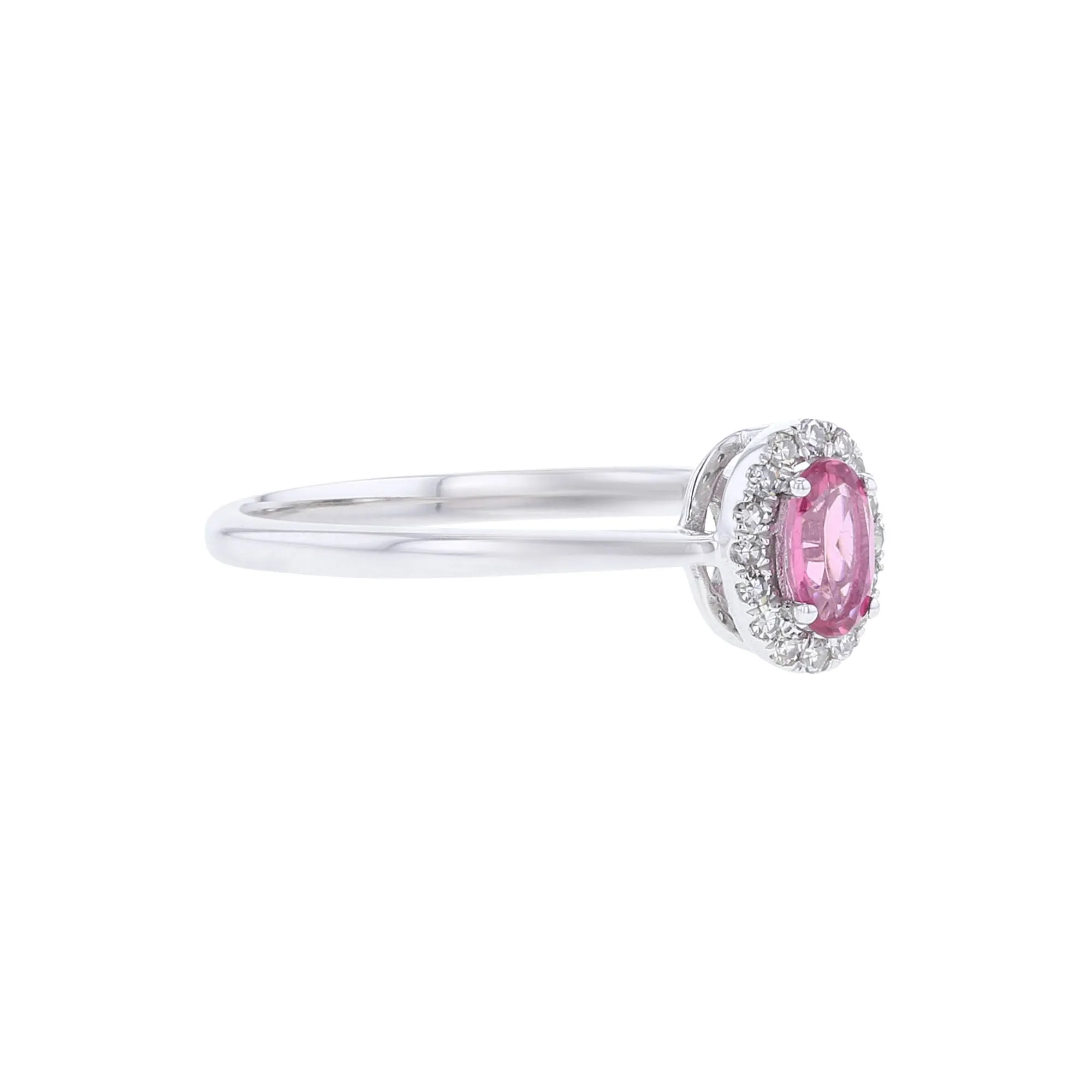 Popsicle Pink Tourmaline & Diamond Ring