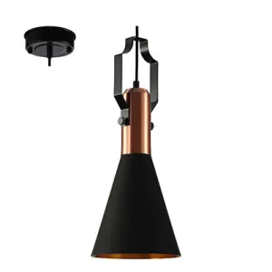 Radiant Lighting RP113 Pendant Metal 230v Antique Copper/Black JC142-BL/BZ