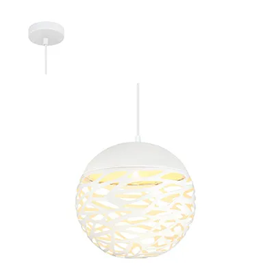 Radiant Lighting RP138 Metal Pendant 300mm White JC178W