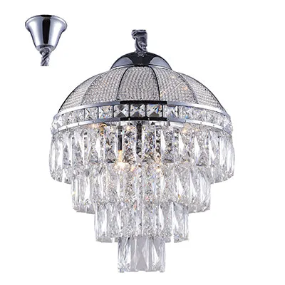 Radiant Lighting RP158 Crystal 4LT Pendant Chrome JDF0002