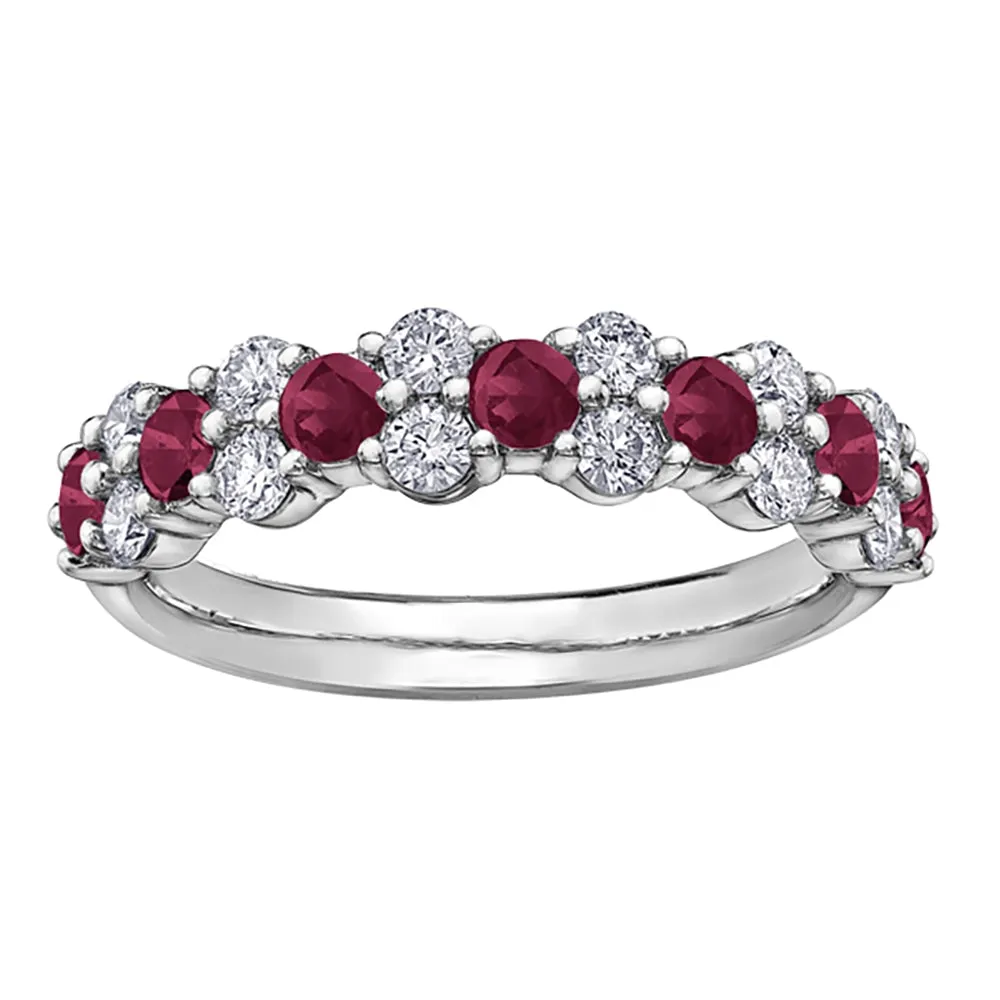 Ruby and Canadian Diamond Ring