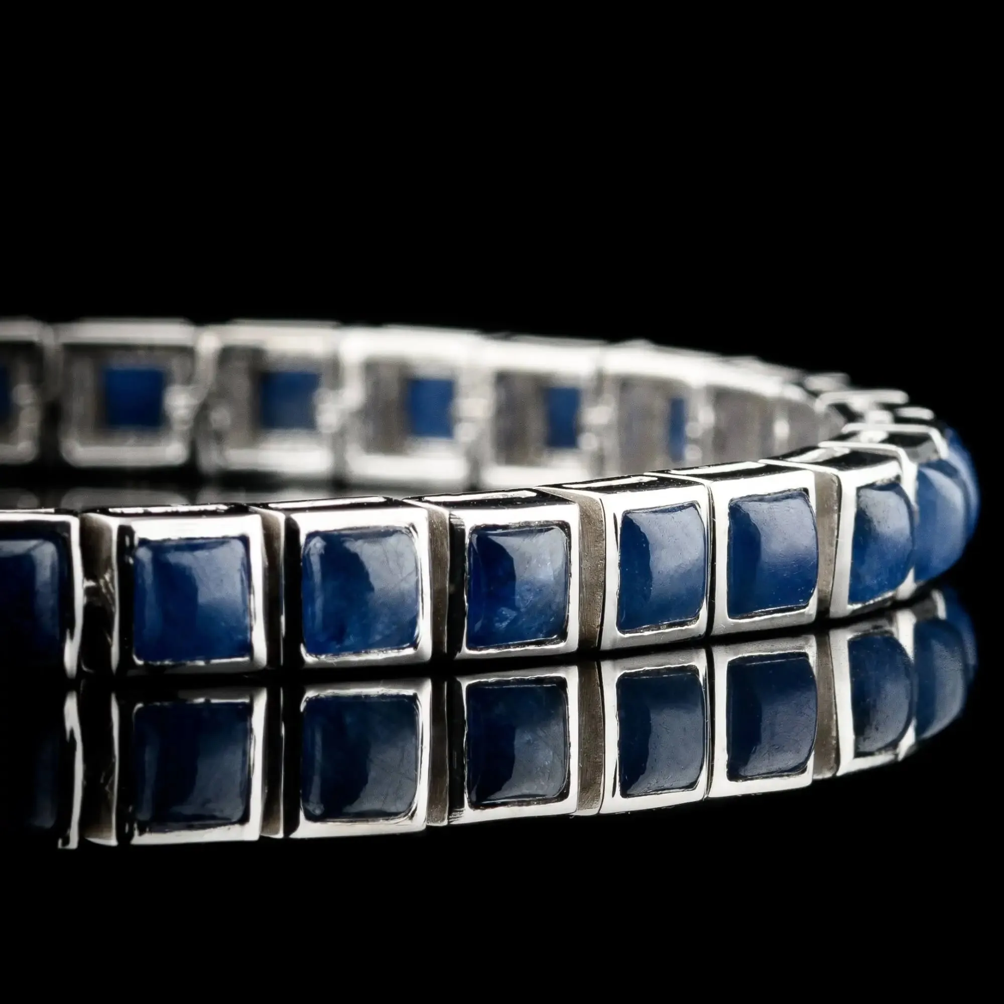 Sapphire - Silver Tennis Bracelet I