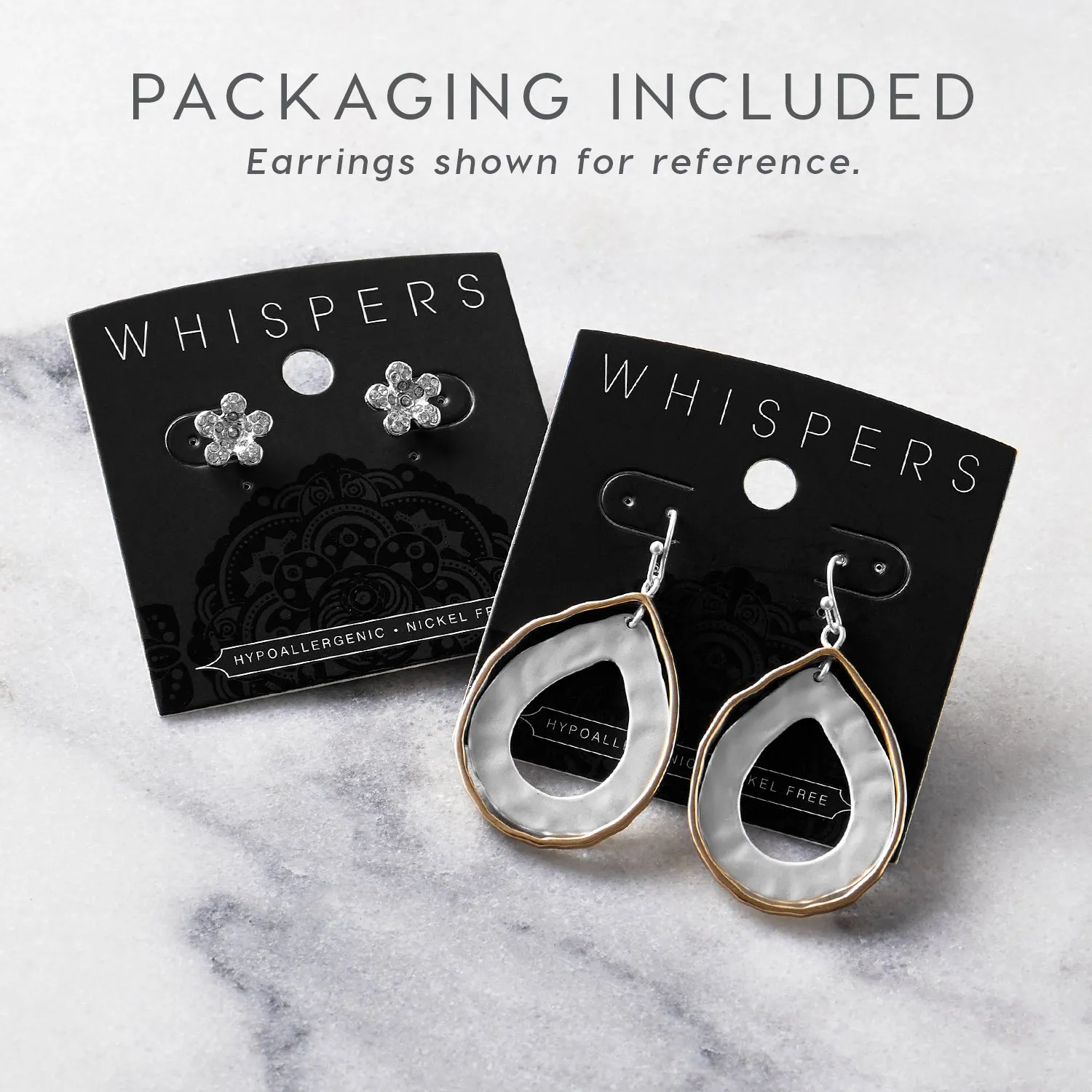 Ship Wheel Stud Earrings - Silver