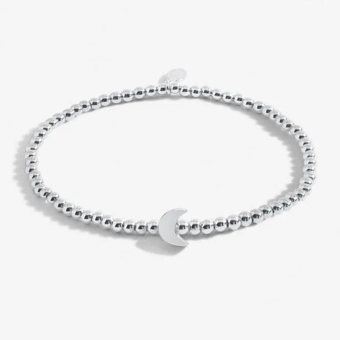 Shoot For the Moon Among the Stars Silver Plated 17.5cm Bracelet 6786