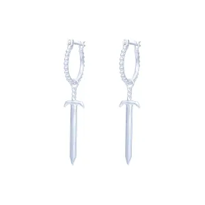 Sierra Sword Sterling Silver Earrings