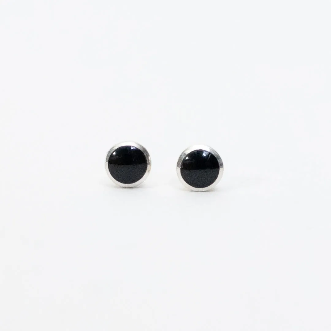 Silver 4mm Round Stone Studs