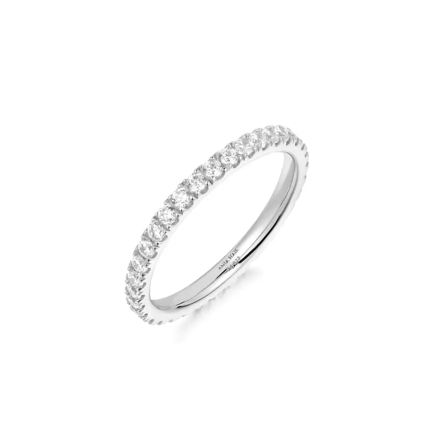 Silver Pave Ring