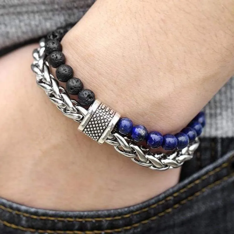 Sons of Odin Beaded Chain Bracelet - 6 Colors