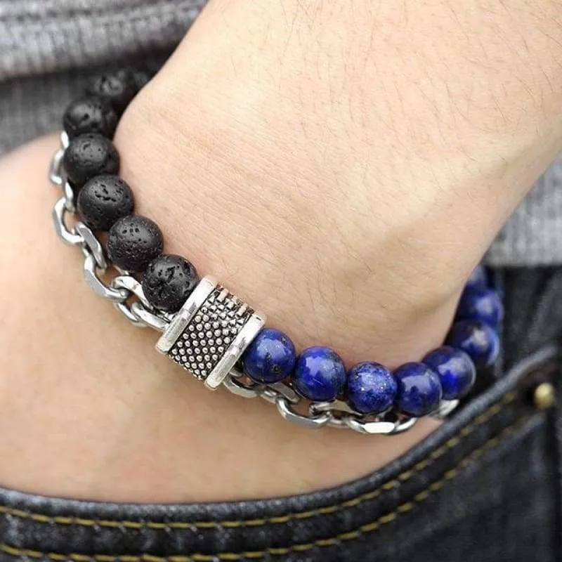 Sons of Odin Beaded Chain Bracelet - 6 Colors