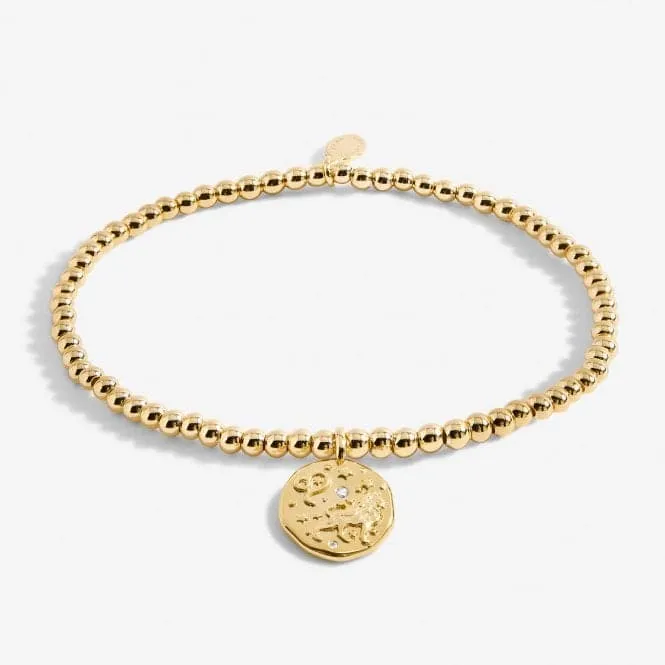 Star Sign A Little Leo Gold Plated 17.5cm Stretch Bracelet 6795