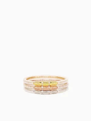 Three Queens All Weather Bangles (AWB) - Clear Crystal