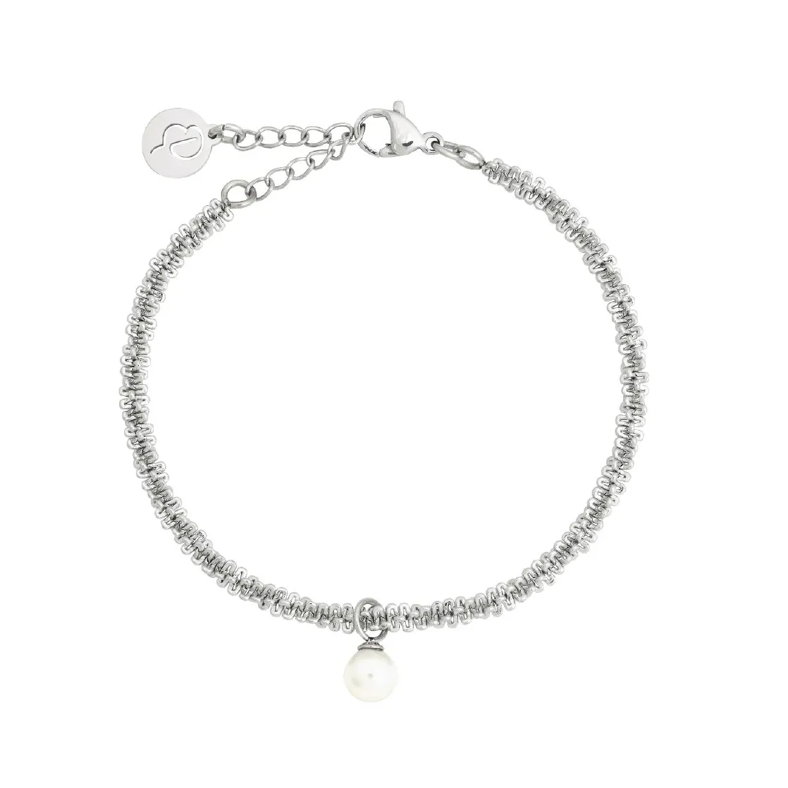 Tinsel Bracelet Pearl Steel