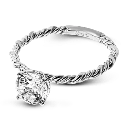 Twist Wedding Set Rings in 18K gold