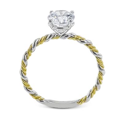 Twist Wedding Set Rings in 18K gold