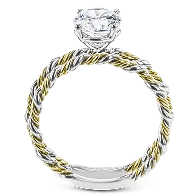 Twist Wedding Set Rings in 18K gold