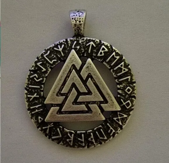 Valknut Amulet Norse Viking Warrior Necklace N016